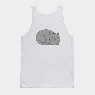 Grey Cat Tank Top